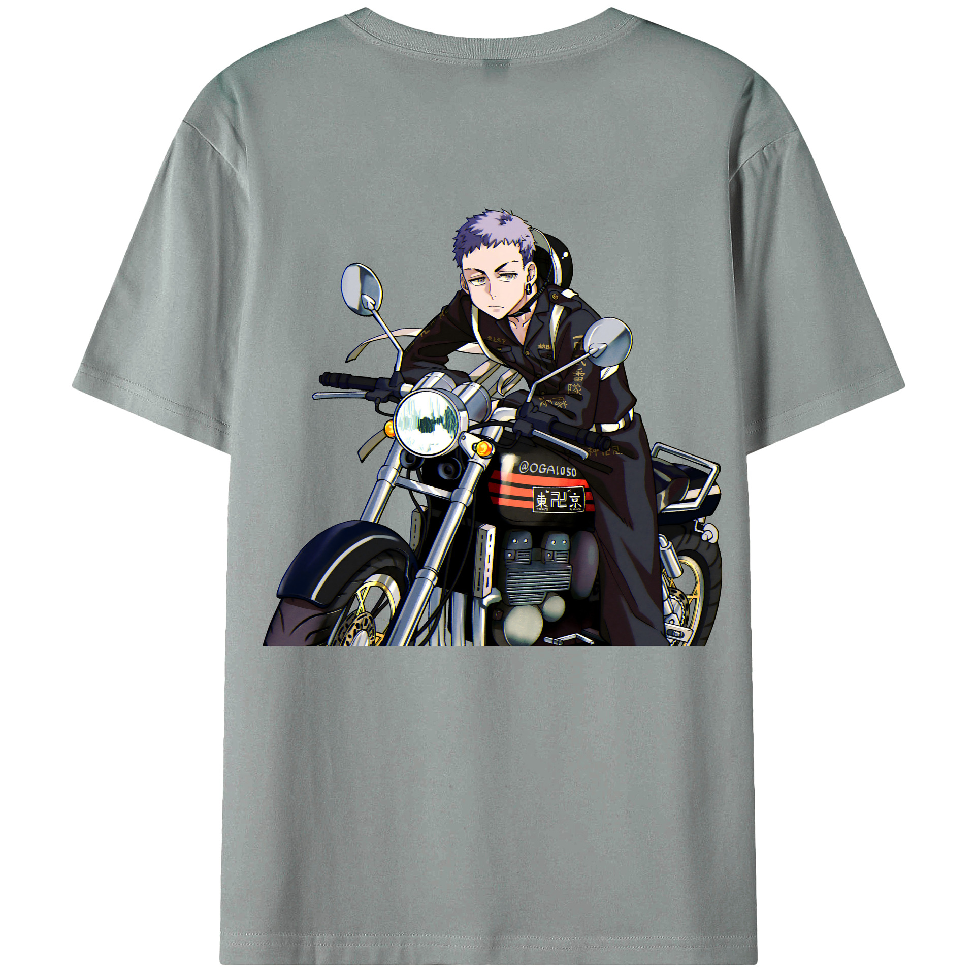 （画像用） 東京リベンジャーズ Tokyo Revengers 綿100％ メンズ半袖Tシャツ（バックプリント） 通気性